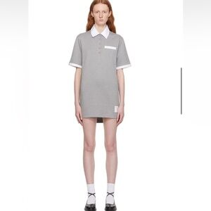 Thom Browne Gray patch pocket Mini Dress